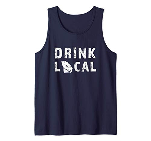 Drink Local Georgia Craft Beer GA Breweries Souvenir Gift Tank Top