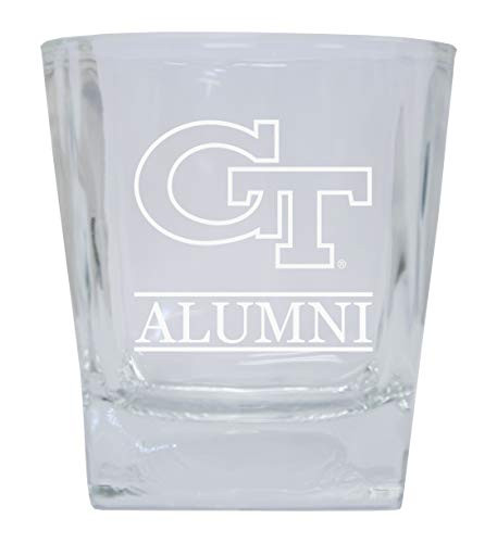 Georgia Tech Yellow Jackets 8 oz Etched Alumni Glass Tumbler 2-Pack