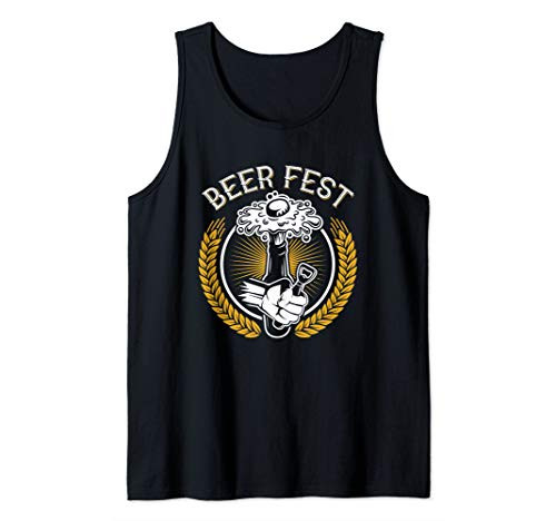 Oktoberfest Beer Fest Craft Beer Cap Opener Drinking Party Tank Top