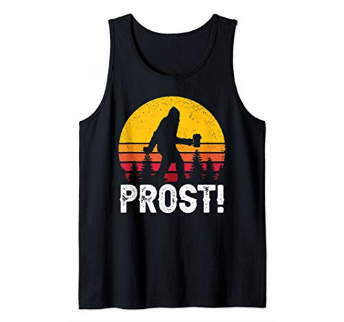 Prost Bigfoot Craft Beer Brewer Sasquatch Oktoberfest Tank Top