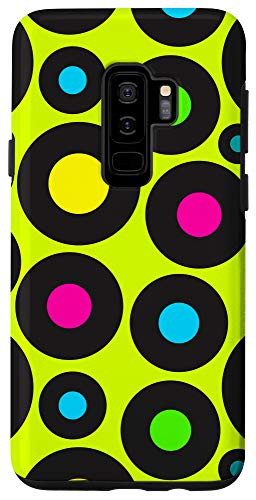 Galaxy S9 Plus Case - 80s old school cool circles pattern phone Case