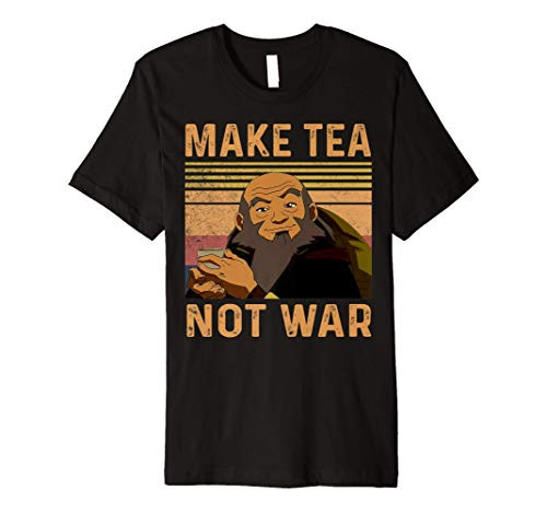 Make Tea Not War - Peaceful Samurai Tea Drinker Premium T-Shirt