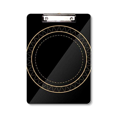 Shape Circle Symbol Totem Pattern Clipboard Folder Writing Pad Backing Plate A4