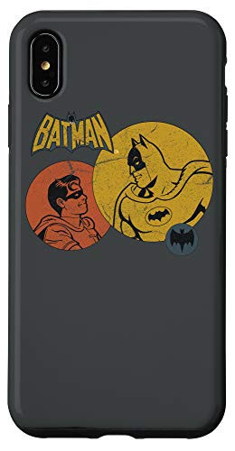 iPhone XS Max Batman Classic TV Series Batman and Robin Circles Case