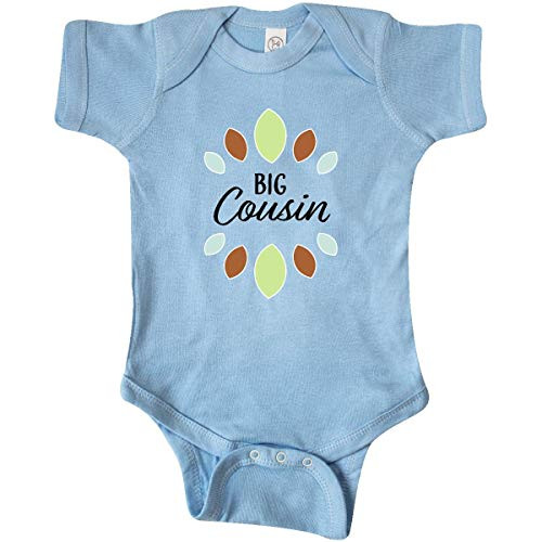 inktastic Big Cousin with Green Brown Infant Creeper Newborn Light Blue 334c1