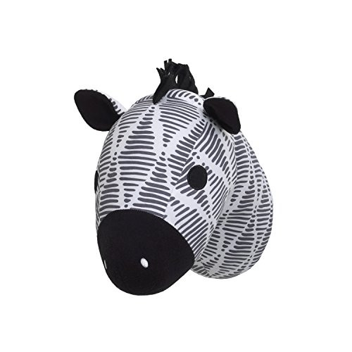 NoJo Head Printed Wall Decor, Black/White/Grey/Zebra