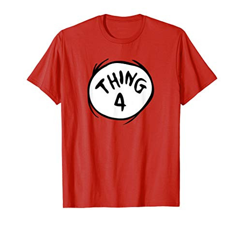 Dr. Seuss Thing 4 Emblem RED T-shirt