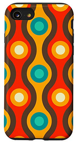 iPhone SE -2020- / 7 / 8 Case - modern old school circles retro pattern phone Case