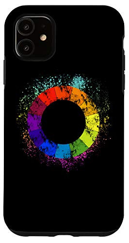 iPhone 11 Art Teacher Gift Color Circle Palette Painter Artist Art Case