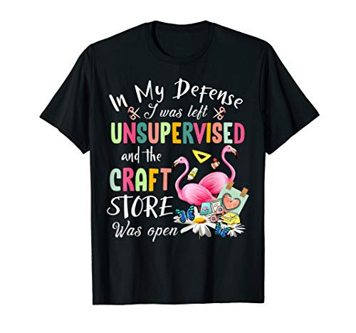 In my defense i was left unsupervised and the craft store T-Shirt