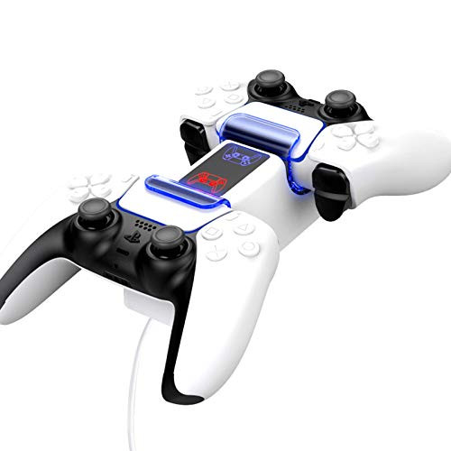 PS5 Controller Charger Station -2021 New- Dual USB Type C PS5 Controller Charger with LED Indicator Charging Dock for Playstation 5/PS5 Controller