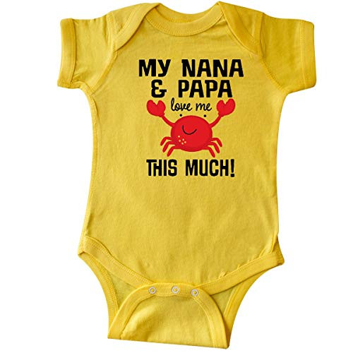 inktastic Nana and Papa Love Me Grandson Infant Creeper 18 Months Yellow 3a529 inktastic Nana and Papa Love Me Grandson Infant Creeper 18 Months Yellow 3a529