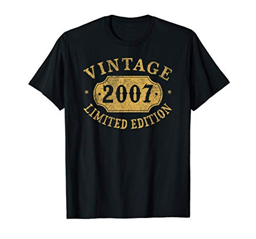 14 years old 14th Birthday Anniversary Gift Limited 2007 T-Shirt