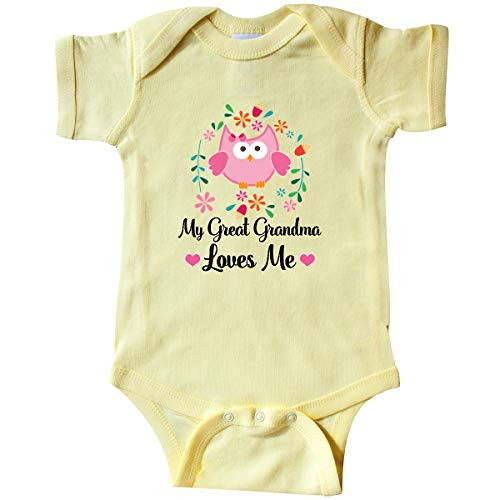 inktastic My Great Grandma Loves Me Infant Creeper 6 Months Banana Yellow 39cc3 inktastic My Great Grandma Loves Me Infant Creeper 6 Months Banana Yellow 39cc3