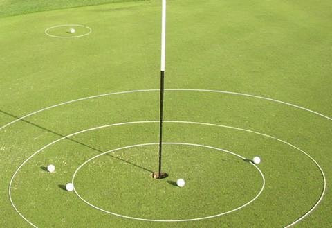Golf Training Aid eGolfRing - Individual White Golf Targets - Short Game Improvement - Chipping Trainer Putting Trainer - 3 Feet