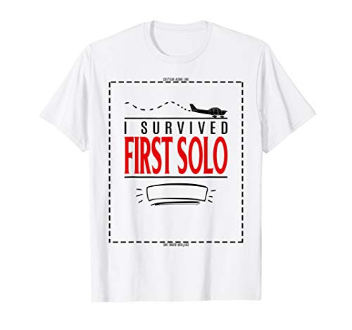 First Solo Aircraft Aviation Apparel Student Pilot Gift T-Shirt