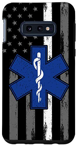 Galaxy S10e Thin White Line EMS EMT Gifts Patriotic Paramedic US Flag Case