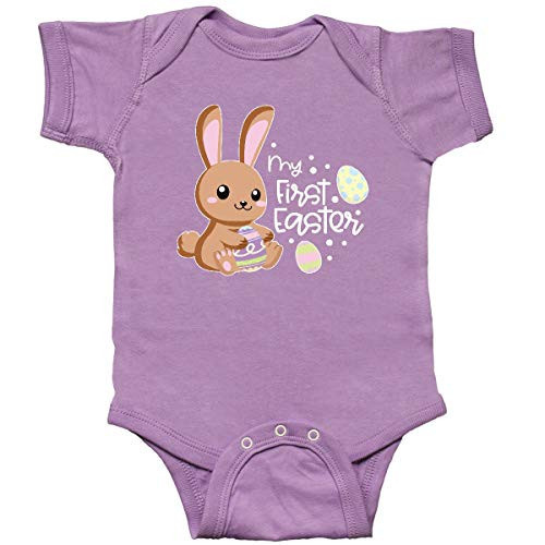 inktastic My 1st Easter with Cute Brown Infant Creeper 18 Months Lavender 3e501 inktastic My 1st Easter with Cute Brown Infant Creeper 18 Months Lavender 3e501