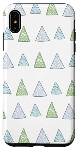 iPhone XS Max Case - triangles geometric abstract pattern phone Case