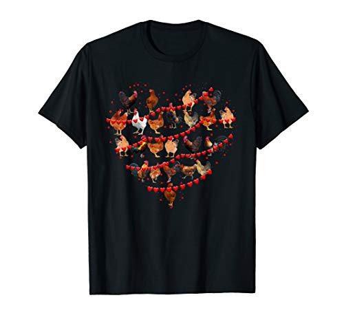 Valentine Heart Chicken Love Symbol Funny Valentine Day Gift T-Shirt Valentine Heart Chicken Love Symbol Funny Valentine Day Gift T-Shirt