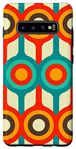 Galaxy S10 Plus Case - modern old school circles retro pattern phone Case