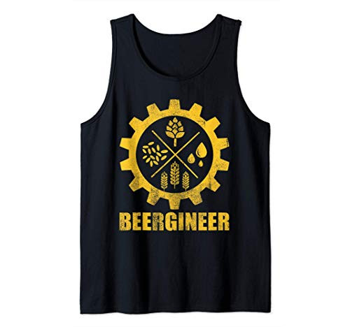 Home Brewer Shirt Beergineer Craft Beer Brewer Hoptomist Tank Top