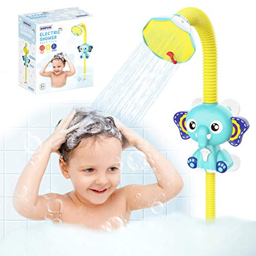 Baby Bath Toys for Toddlers 3-4 Years Old Electric Automatic Elephant Water Pump with Hand Shower Sprinkler Bathtub Bath Toys for Toddlers 1-3 Baby Bathtub Toys for Kids Ages 4-8