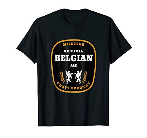 Mile High Craft Brewery Denver Belgian Ale Beer Logo TShirt