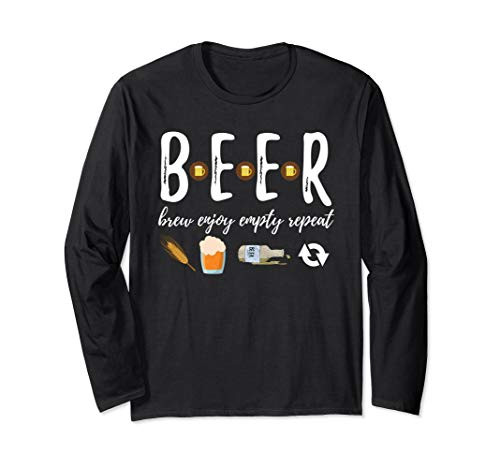 Funny Drinking Craft Beer Lover Accessories and Gifts Design Long Sleeve T-Shirt Funny Drinking Craft Beer Lover Accessories and Gifts Design Long Sleeve T-Shirt