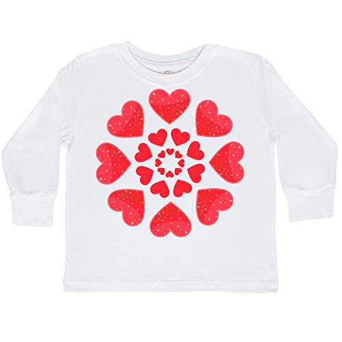 inktastic Hearts in a Circle- Toddler Long Sleeve T-Shirt 5-6 White 33bb8