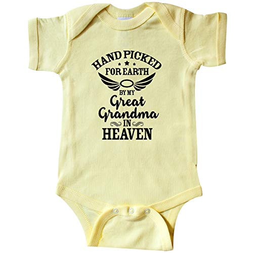 Inktastic Handpicked for Earth By My Great Infant Creeper 6 Months Banana Yellow