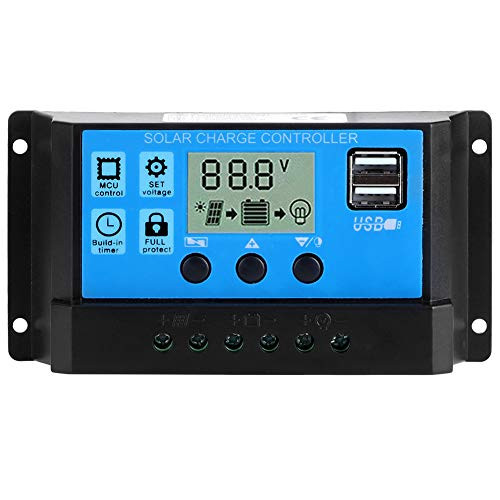 SOONHUA 50A 5V Controller Household LCD Dual USB Output Automatic PWM Regulator PV System Connection
