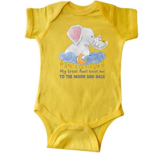 inktastic My Great Aunt Loves Me to The Infant Creeper 12 Months Yellow 3b114 inktastic My Great Aunt Loves Me to The Infant Creeper 12 Months Yellow 3b114