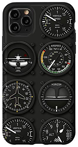 iPhone 11 Pro Max Pilot Six Flight Instruments Cockpit Case