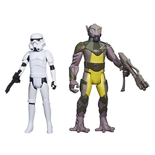 Star Wars Rebels, Mission Series, Garazeb Zeb Orrelios and Stormtrooper Action Figures, 3.75 Inches Star Wars Rebels, Mission Series, Garazeb Zeb Orrelios and Stormtrooper Action Figures, 3.75 Inches