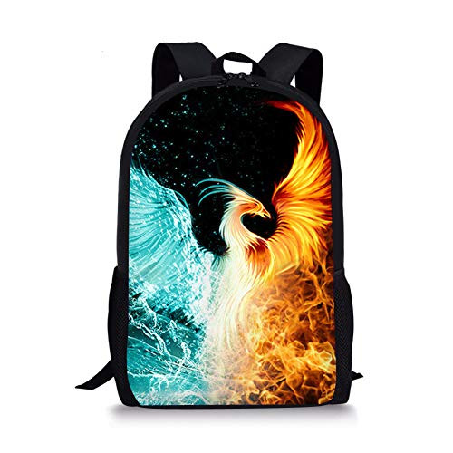 Cool Phoenix Backpack kids Teen Boys Girls Backpacks School Bookbags