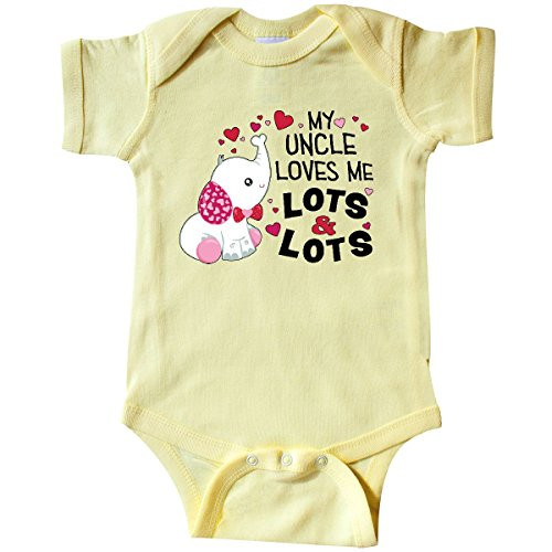inktastic My Uncle Loves Me Lots and Infant Creeper 18 Months Banana Yellow inktastic My Uncle Loves Me Lots and Infant Creeper 18 Months Banana Yellow