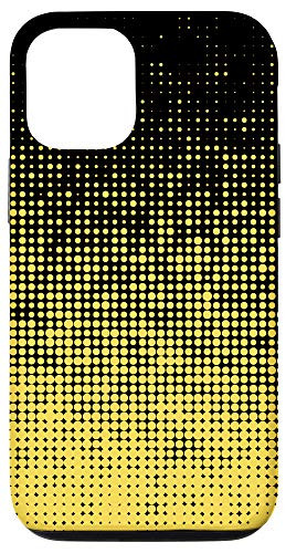iPhone 12/12 Pro Halftone Pattern Yellow Phone Cover Case