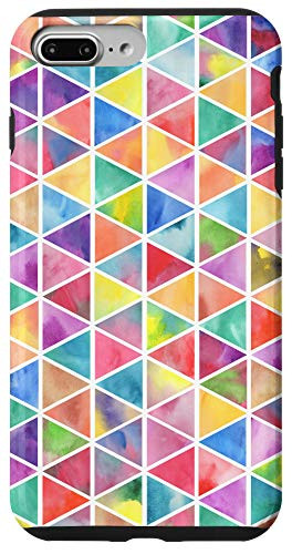 iPhone 7 Plus/8 Plus Case - watercolor triangles geometric abstract pattern phone Case