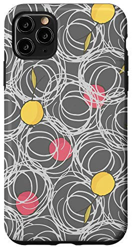 iPhone 11 Pro Max Case - circles fruits geometric abstract pattern phone Case