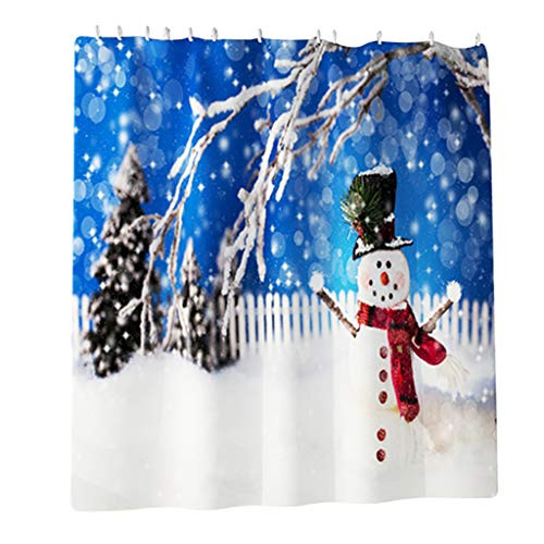 joyMerit Christmas Curtain Decorations Xmas Inspired Winter Season Theme Fir Twigs and Vibrant Balls Decor Graphic Print Living Room Bedroom - Snowman joyMerit Christmas Curtain Decorations Xmas Inspired Winter Season Theme Fir Twigs and Vibrant Balls Decor Graphic Print Living Room Bedroom - Snowman
