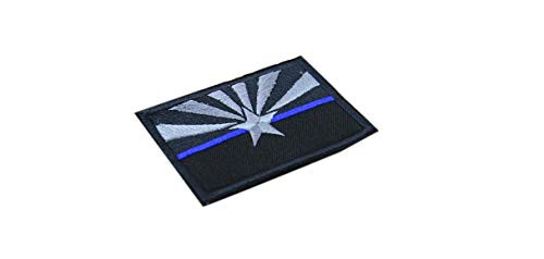 DREAM ARMY Arizona State Flag Thin Blue LINE COP Police Law Enforcement SWAT Morale Patch Hook Backing