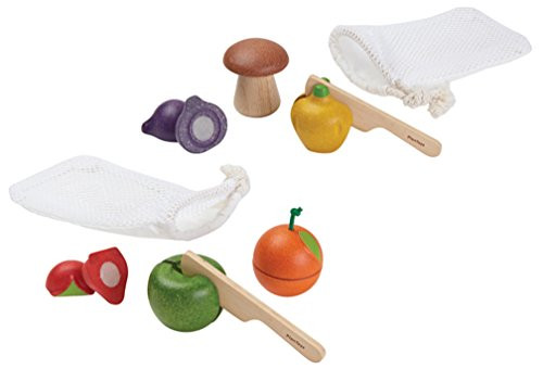 PlanToys Sliceable Fruits & Veggies Set Playset