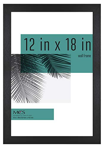 MCS Industries 63721 12x18 Inch Studio Gallery Black Woodgrain Frames 12x18