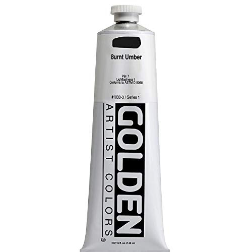 Golden Heavy Body Acrylics Burnt Umber 5oz tube