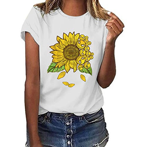 Womens Sunshine T-Shirt Cute Letter Print Short Sleeve Tee Top Funny Graphic T-Shirt