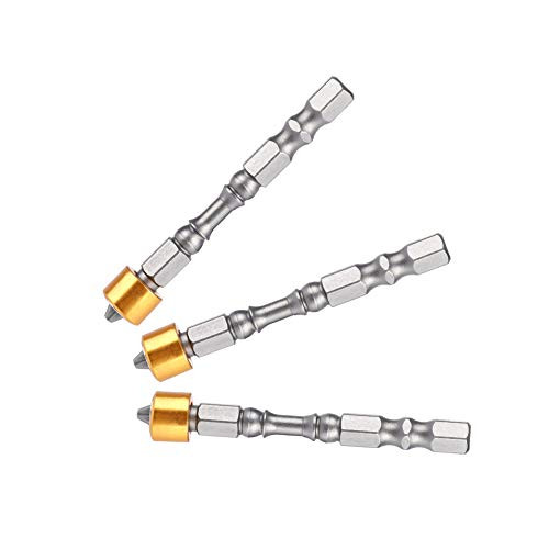 ROSEBEAR 10Pcs 65mm PH2 Hex Shank Magnetic Anti-Slip Screwdriver Bits for Plasterboard Drywall Screw