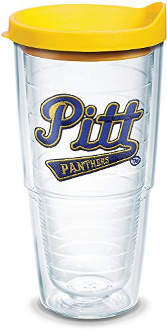 Tervis Pittsburgh Panthers College Vault Logo Tumbler with Emblem and Yellow Lid 24oz Clear Tervis Pittsburgh Panthers College Vault Logo Tumbler with Emblem and Yellow Lid 24oz Clear