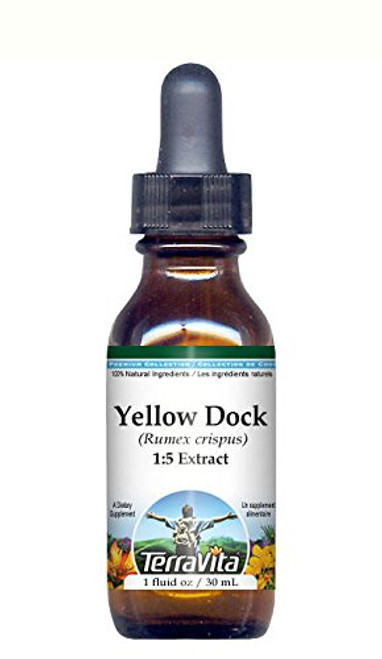 Yellow Dock -Rumex crispus- Root - Glycerite Liquid Extract - No Flavor -1 oz ZIN 101593- Yellow Dock -Rumex crispus- Root - Glycerite Liquid Extract - No Flavor -1 oz ZIN 101593-