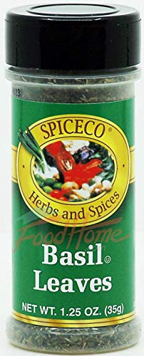SpiceCo basil leaves 1.25-ounce plastic shaker -pack of 1-
